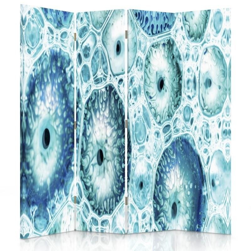 Room divider, Blue pattern