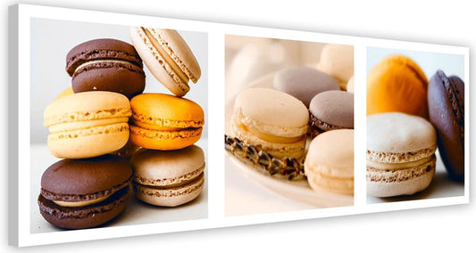 Canvas, Dessert macarons - set