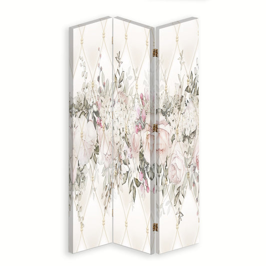 Room divider, Pastel flowers