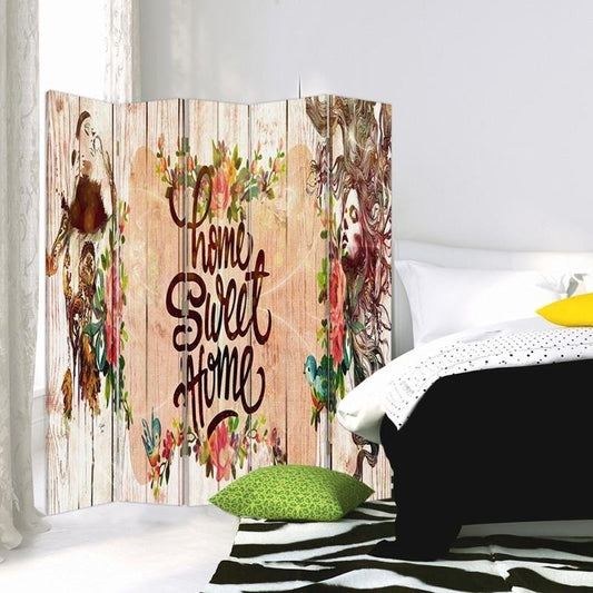 5-ių Dalių Kambario Pertvara Home Sweet Home