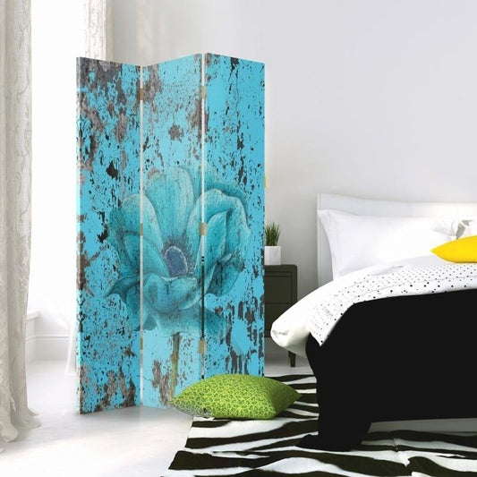 3-jų Dalių Kambario Pertvara Mėlynoji Gėlė 360