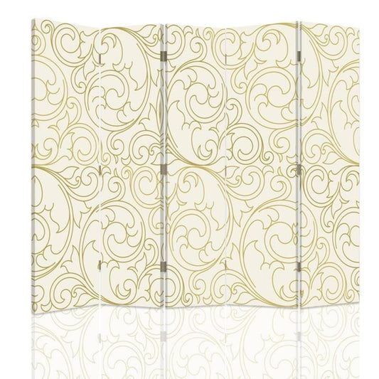 Room divider, Wallpaper in light color
