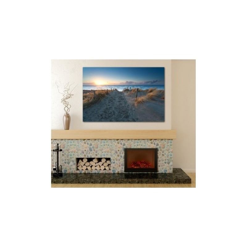 Paveikslas Ant Drobės Saulėlydis Prie Jūros