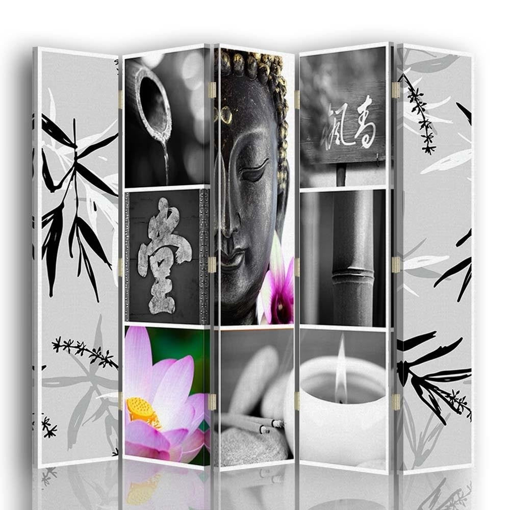 Room divider, Zen in grey