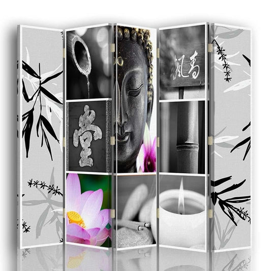 Room divider, Zen in grey