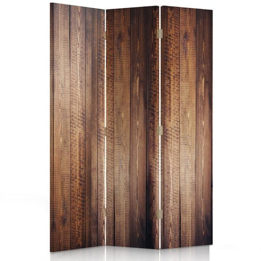 Room divider, Brown boards
