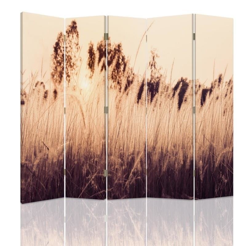 Room divider, Tall grasses in sepia
