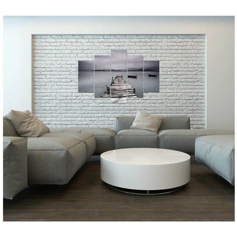 Paveikslai Ant Drobės Tiltelis Ir Valtis