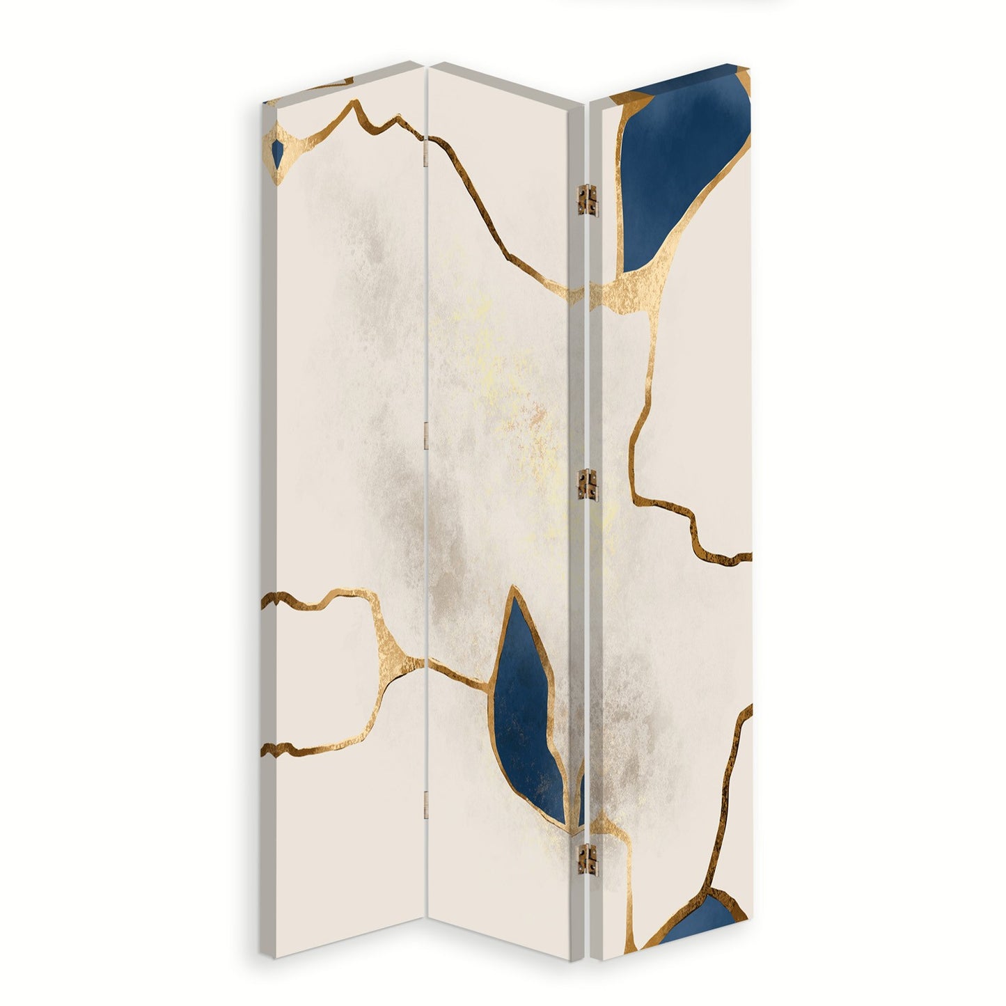 Room divider, Blue-golden lines