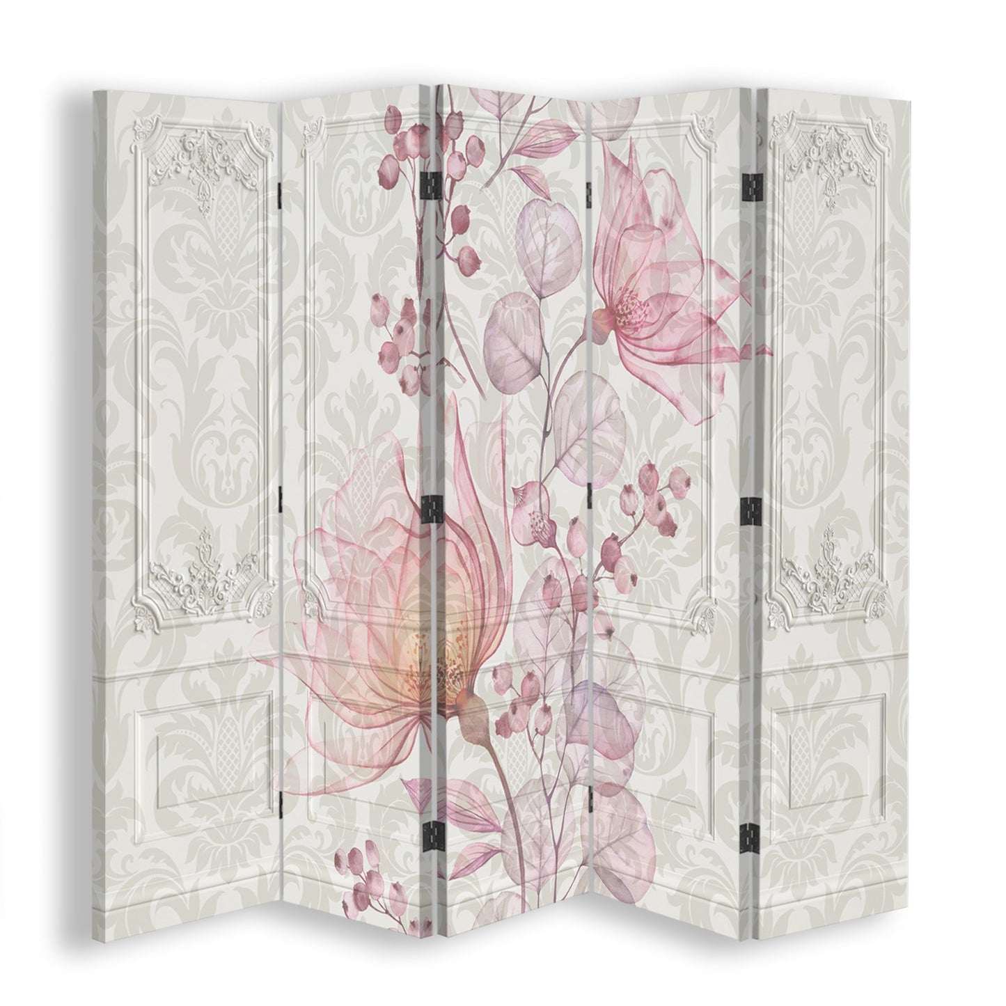 Room divider, Baroque flowers