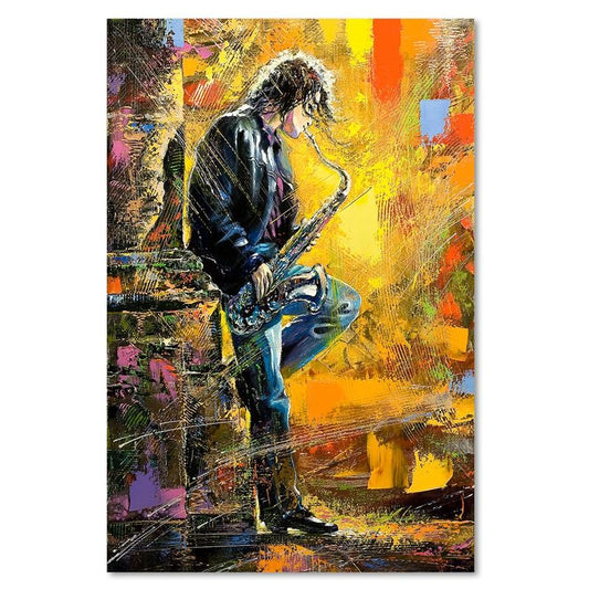 Paveikslas Ant Drobės Saksofonistas