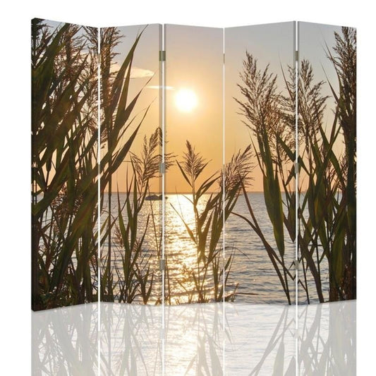 Room divider, Sunset over the lake