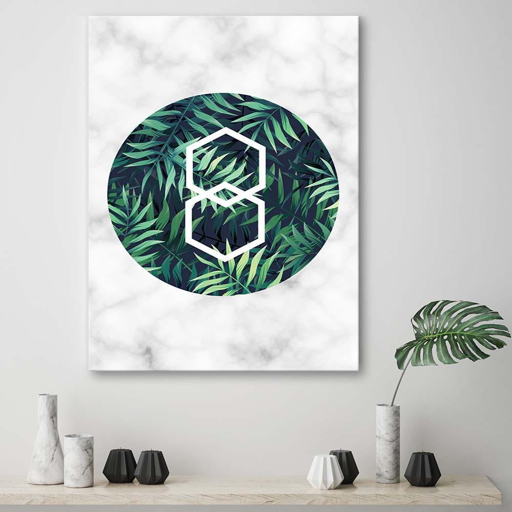 Paveikslas Ant Drobės Paparčio Lapai Rate