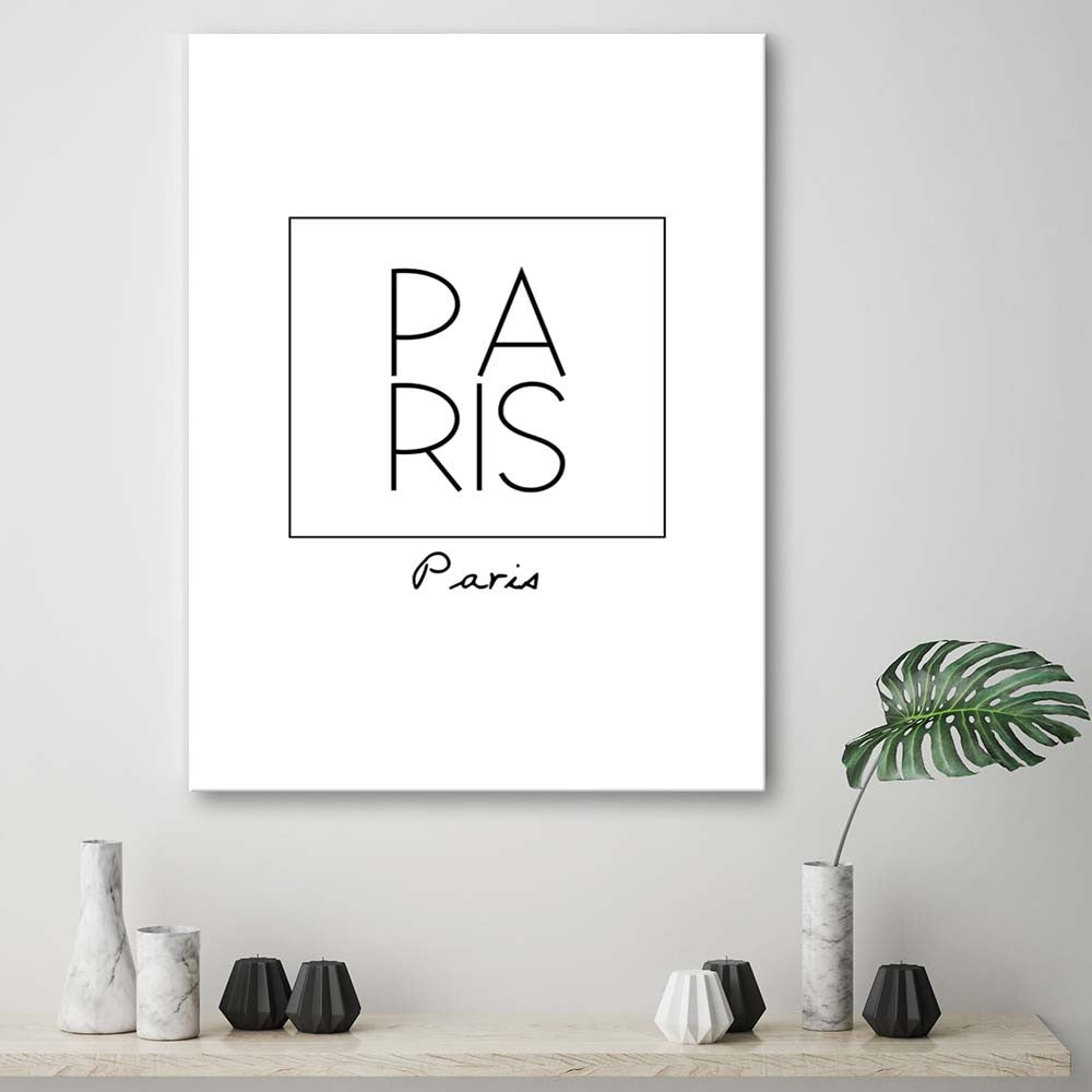 Paveikslas Ant Drobės Paris Užrašas