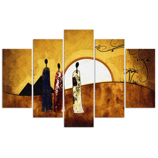 Deco panel, Sunny egypt, 5-part