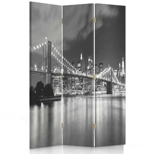 Room divider, Brooklyn bridge at night