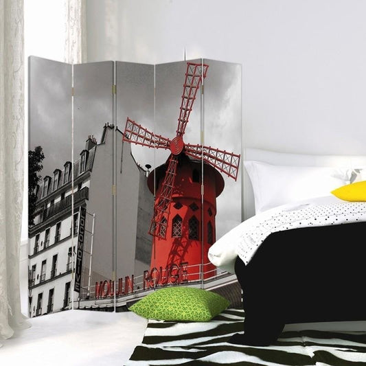 5-ių Dalių Kambario Pertvara Moulin Rouge