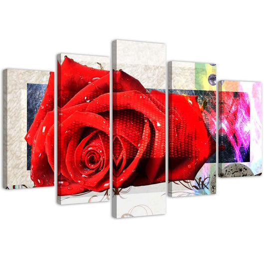 Canvas, Mottled rose