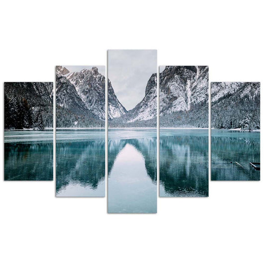 Paveikslai Ant Drobės Kalnų Peizažas