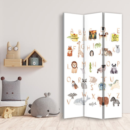 3-ių Dalių Kamštinė Kambario Pertvara Abėcėlė Su Gyvūnais