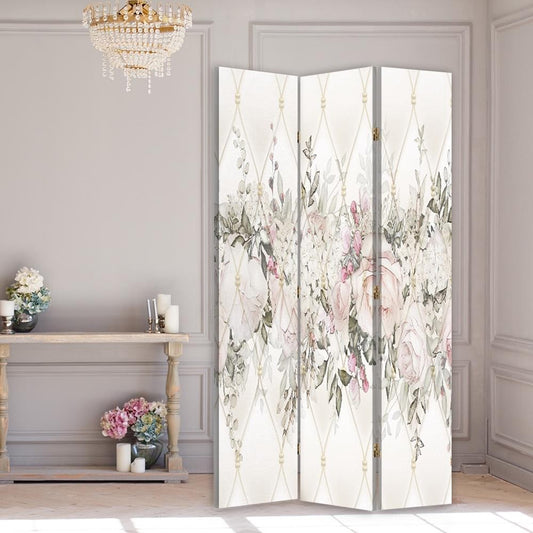 3-ių Dalių Kambario Pertvara Pastelinės Gėlės 360