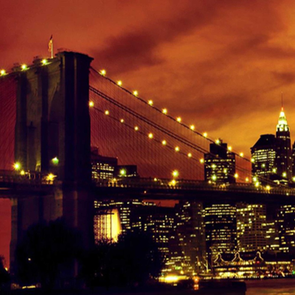 3-ių Dalių Kambario Pertvara Bruklino Tiltas Ir Manhatanas 360