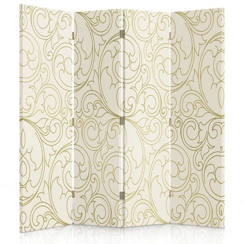 Room divider, Wallpaper in light color