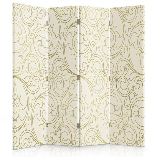 Room divider, Wallpaper in light color