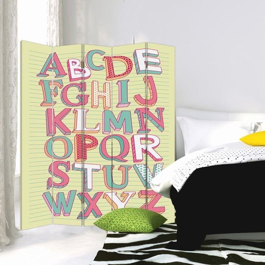 5-ių Dalių Kambario Pertvara Abėcėlė