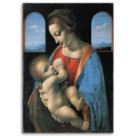 Paveikslas Ant Drobės  Madonna Litta - Da Vinci Reprodukcija