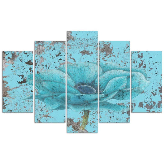 Paveikslai Ant Drobės Mėlynoji Gėlė