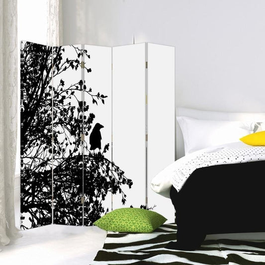 5-ių Dalių Kambario Pertvara Juodasis Paukštis