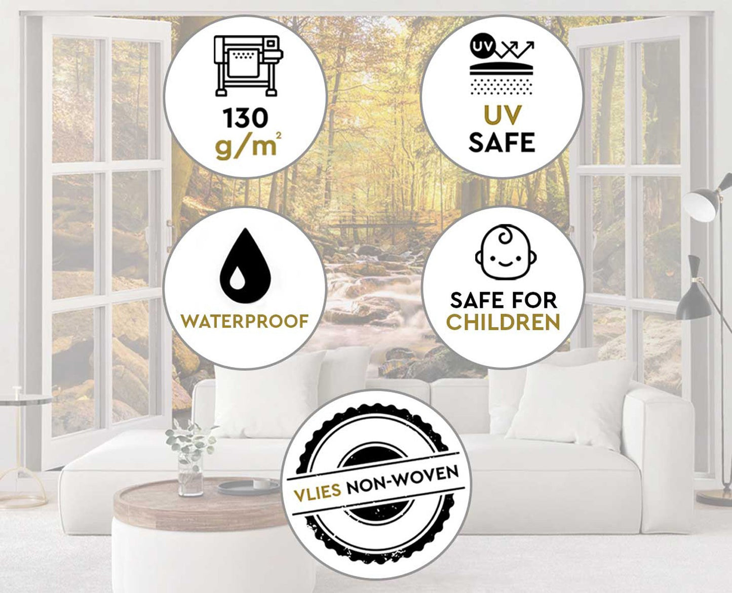 Fototapetai Langas Į Miško Gludumą