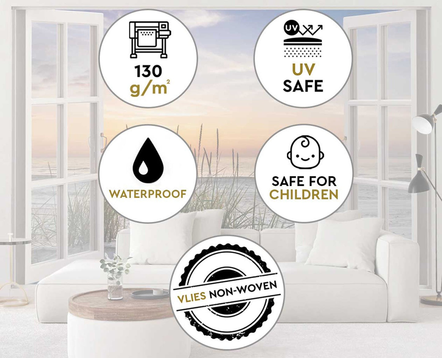 Fototapetai Langas Į Saulėlydį