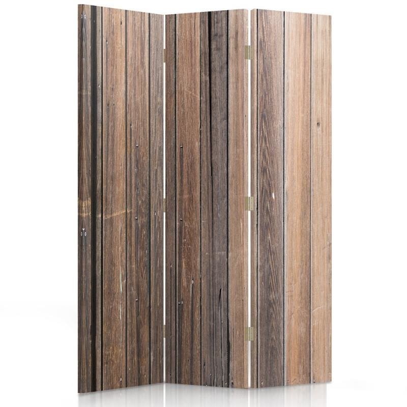 Room divider, Planks in brown