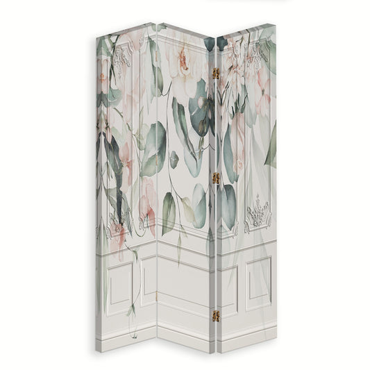 Room divider, Pastel flowers