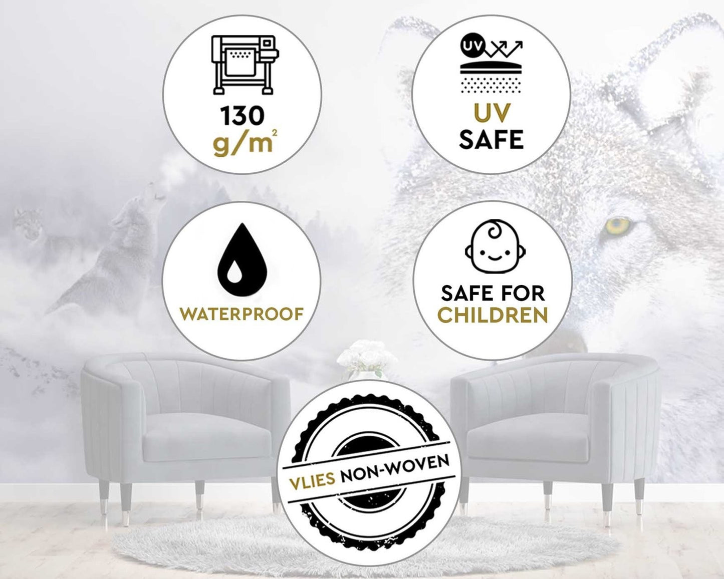 Fototapetai Vilkai Žiemą