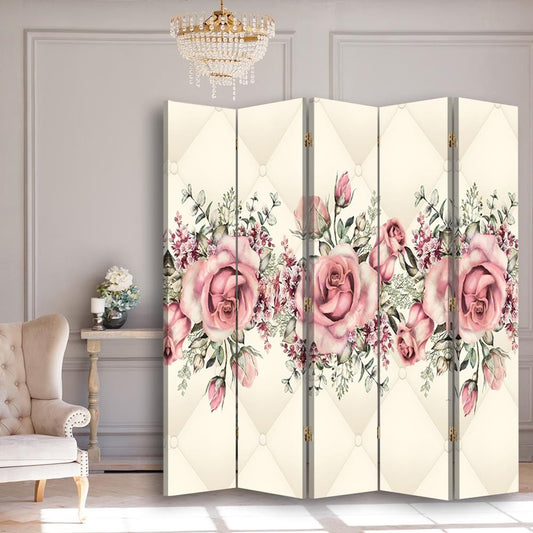 5-ių Dalių Kambario Pertvara Žydinčios Rožės