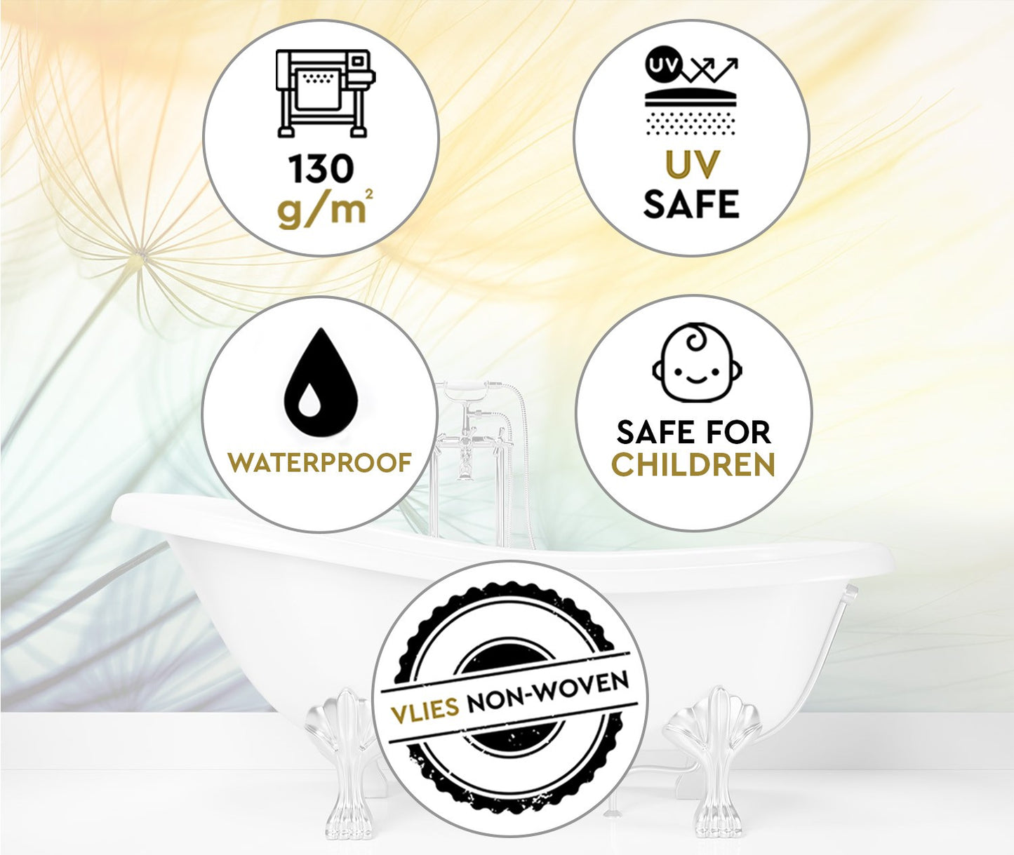 Fototapetai Spalvoti Pūkai