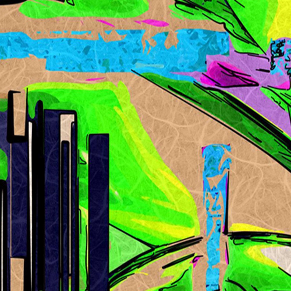 5-ių Dalių Kambario Pertvara Landscape