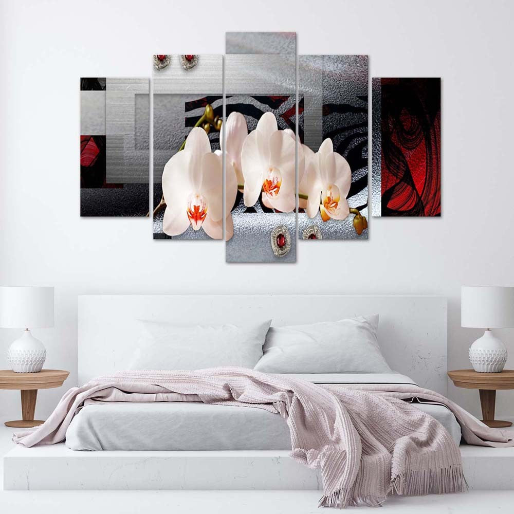 Paveikslai Ant Drobės Rausvos Orchidėjos