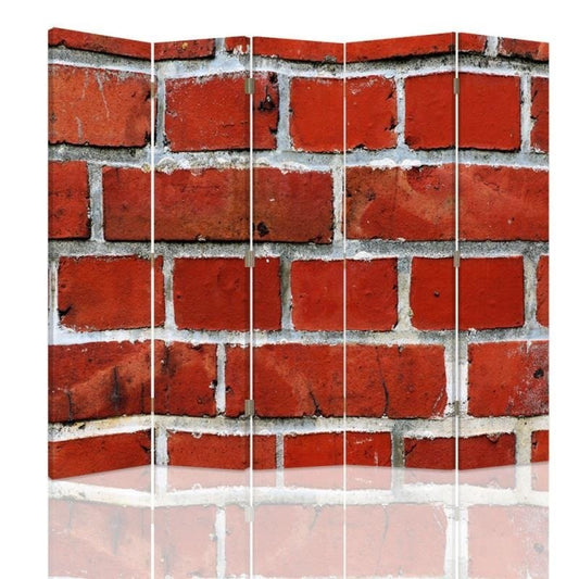 Room divider, Red brick wall