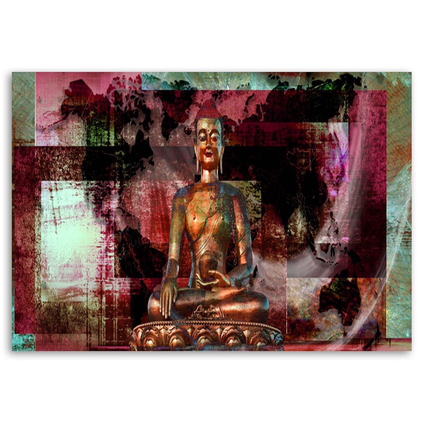 Deco panel, Abstract buddha, 1-panel