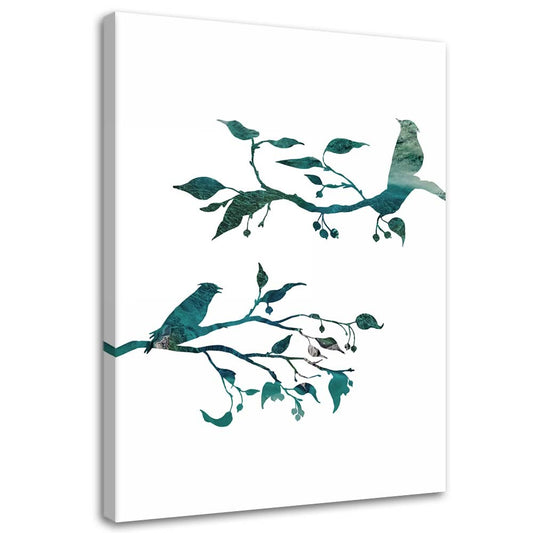 Canvas, Birds on branches