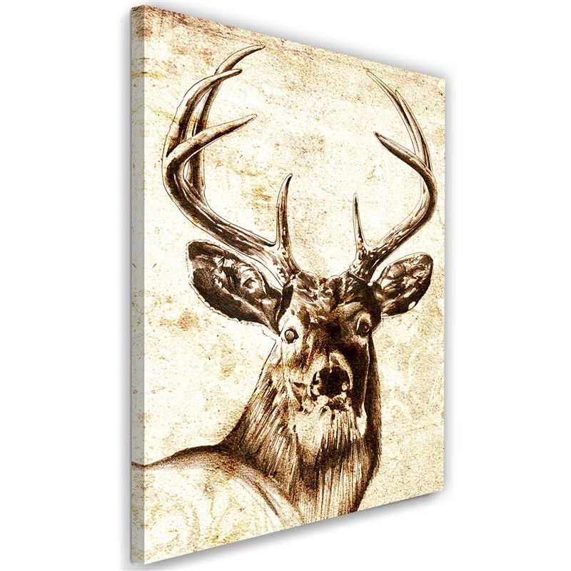 Canvas, Painted deer