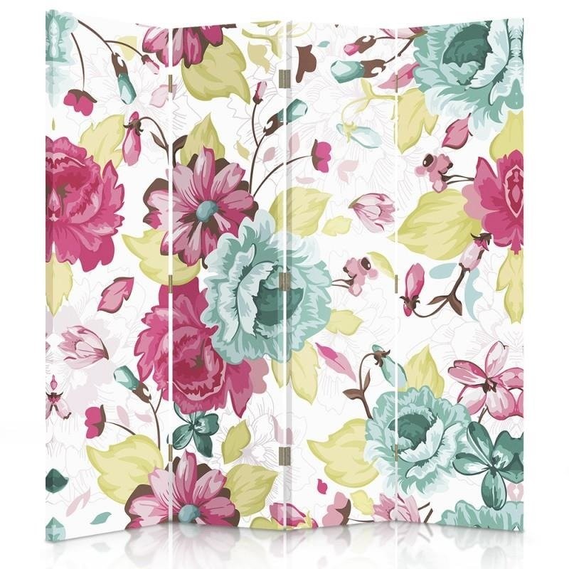 Room divider, Vintage flowers