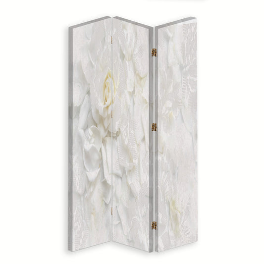 Room divider, White flowers