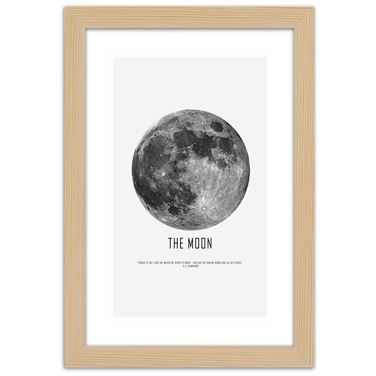 Picture in frame, Moon