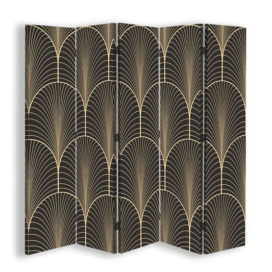 Room divider, Geometric abstraction in glamour style
