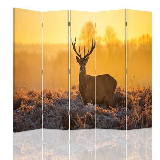 Room divider, Deer at the sunset
